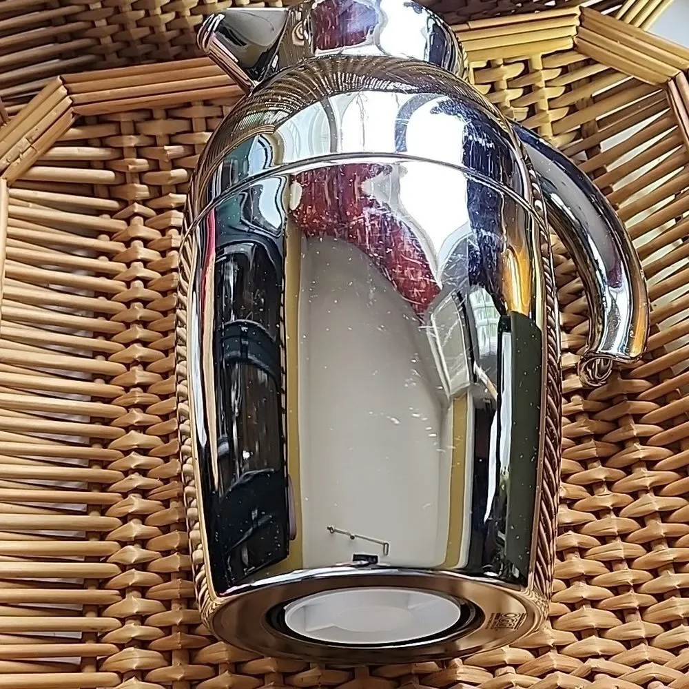 Vintage 90's Thermal Vaccuum Carafe Oggi Senator Stainless for Milk Water Coffee